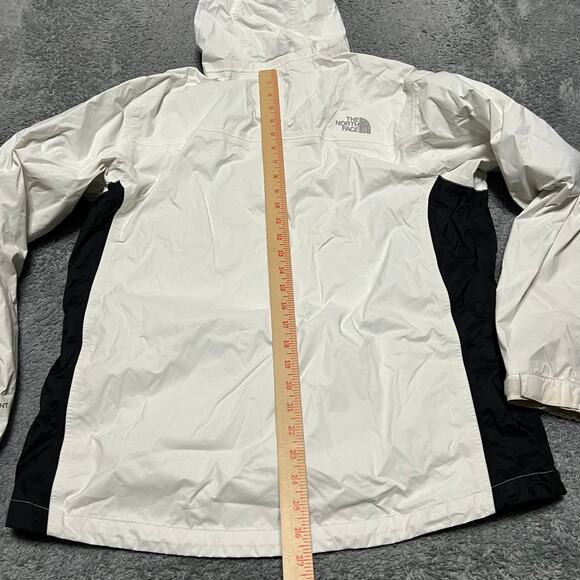 The North Face Coat Womens Large Hyvent Nylon Hooded Rain Jacket *flaw - Picture 8 of 11